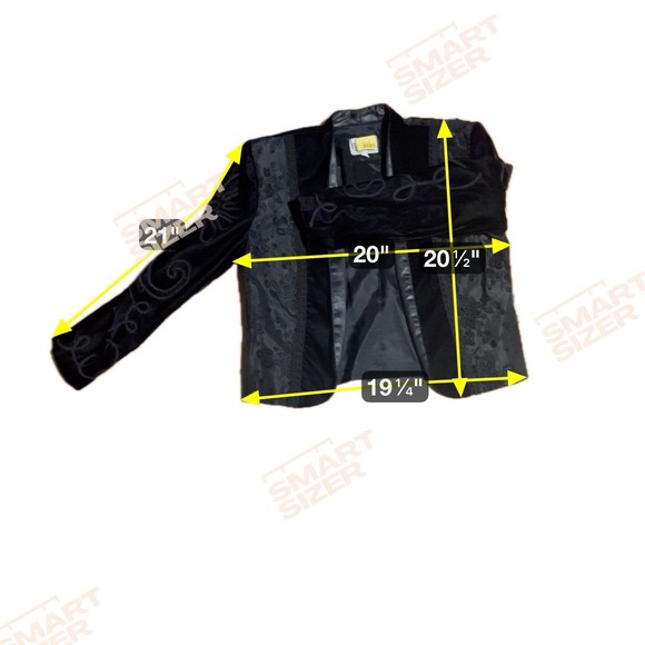 City Girl by Nancy Bolen Vintage Velvet Embroidered Cropped Blazer, Women's Sz 4 - Picture 2 of 8